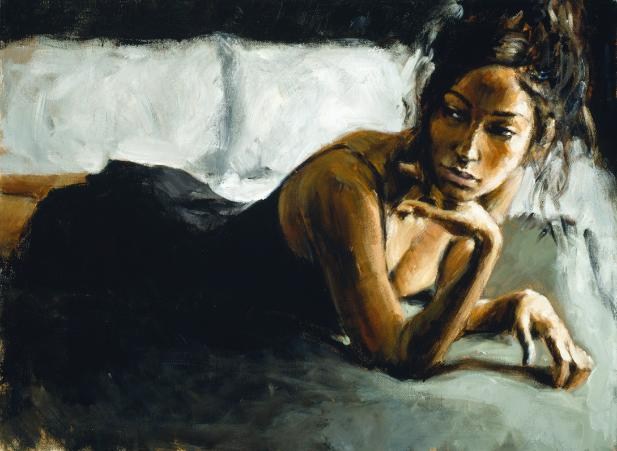 Fabian Perez Renee on Bed II